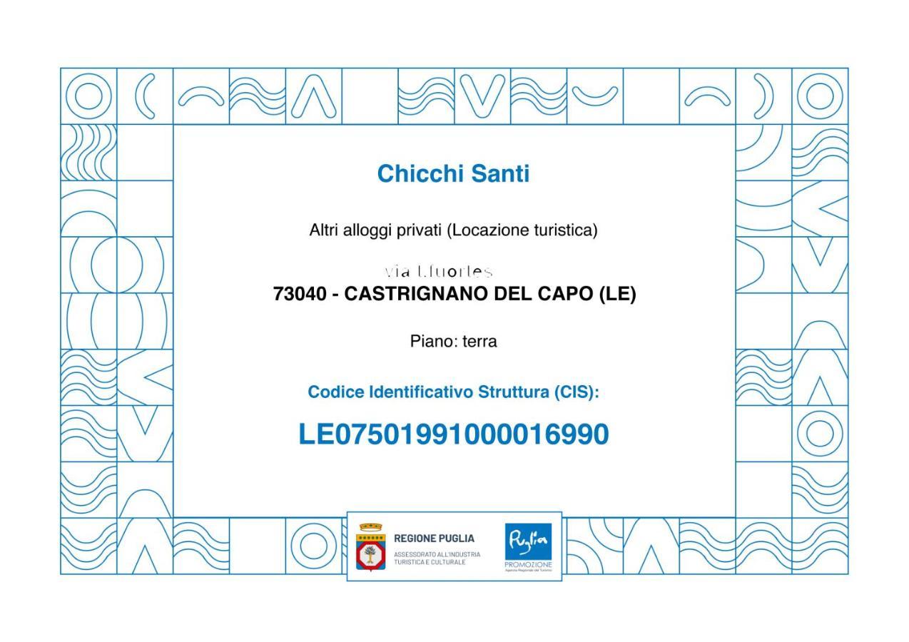 Chicchisanti Hotel Castrignano del Capo Bagian luar foto
